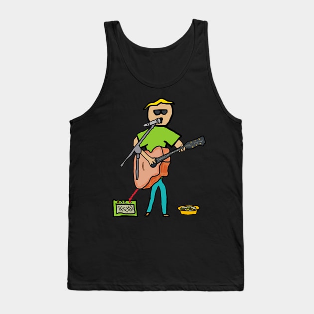 Busker Tank Top by Mark Ewbie